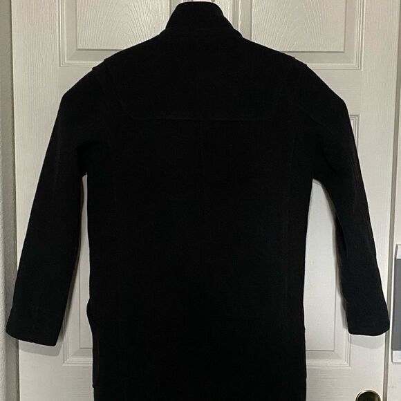 ZARA MAN Black Wool Blend Heavy Coat Size M - Picture 3 of 8